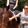 Riding with Luna and Danielle, June 2017.