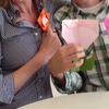 Making origami at a studio in Brooklyn.